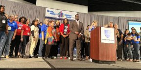 AFT locals representives for the community outreach grant